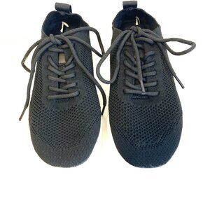 Black Women's Slip-on Lace Up Sneakers Size US 7  China 38